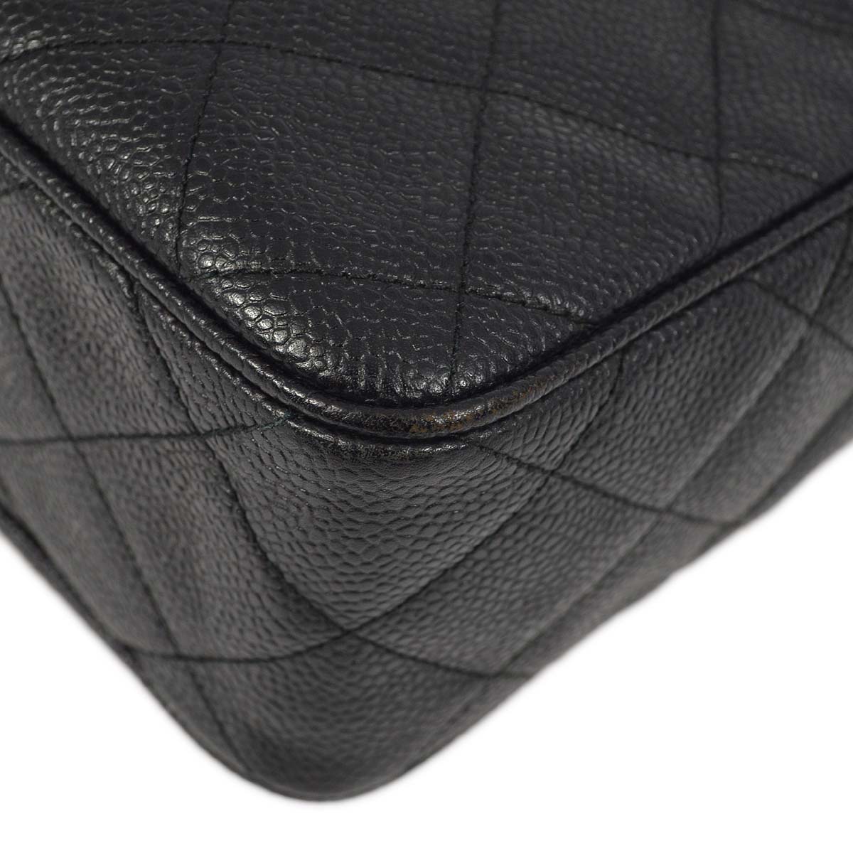 Chanel Black Caviar Camera Bag Large