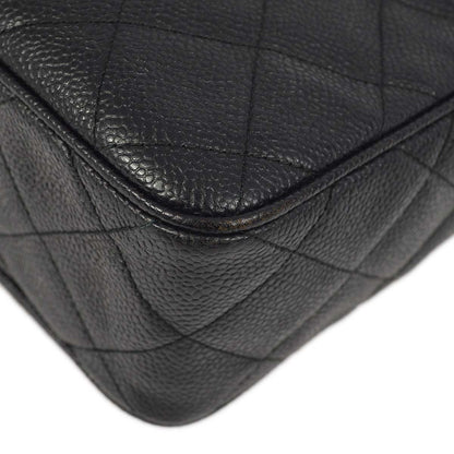 Chanel Black Caviar Camera Bag Large