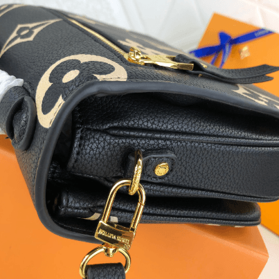 Makersluxe - Monogram Crossbody Bag Black