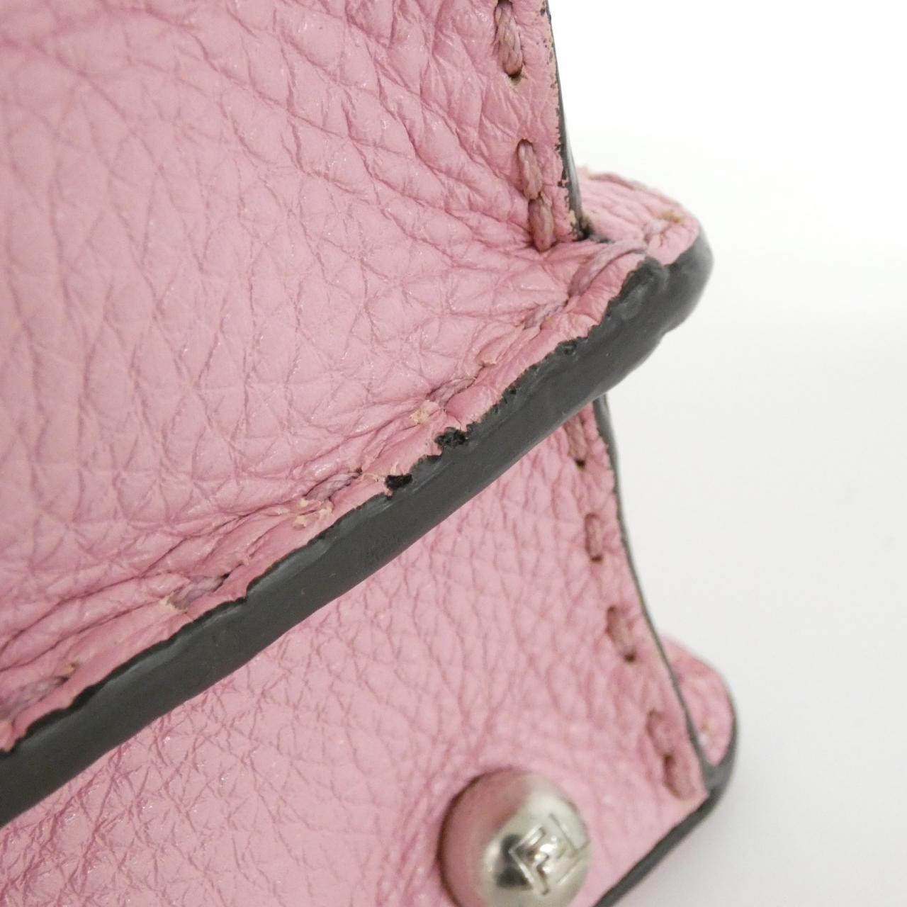 Fendi Peekaboo Leather Red Handbag Style 9