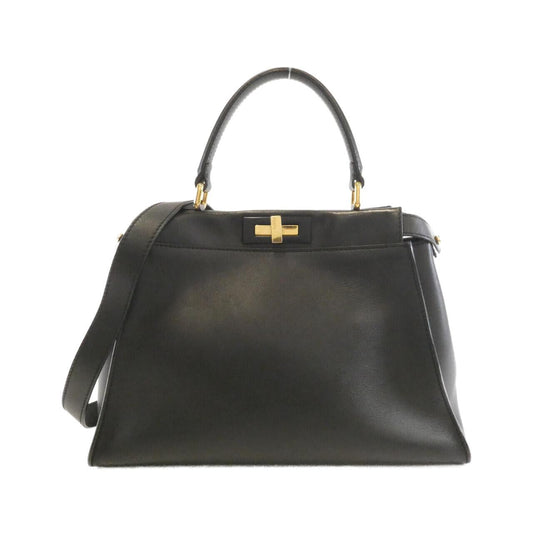 Fendi Peekaboo Leather Red Handbag Style 18