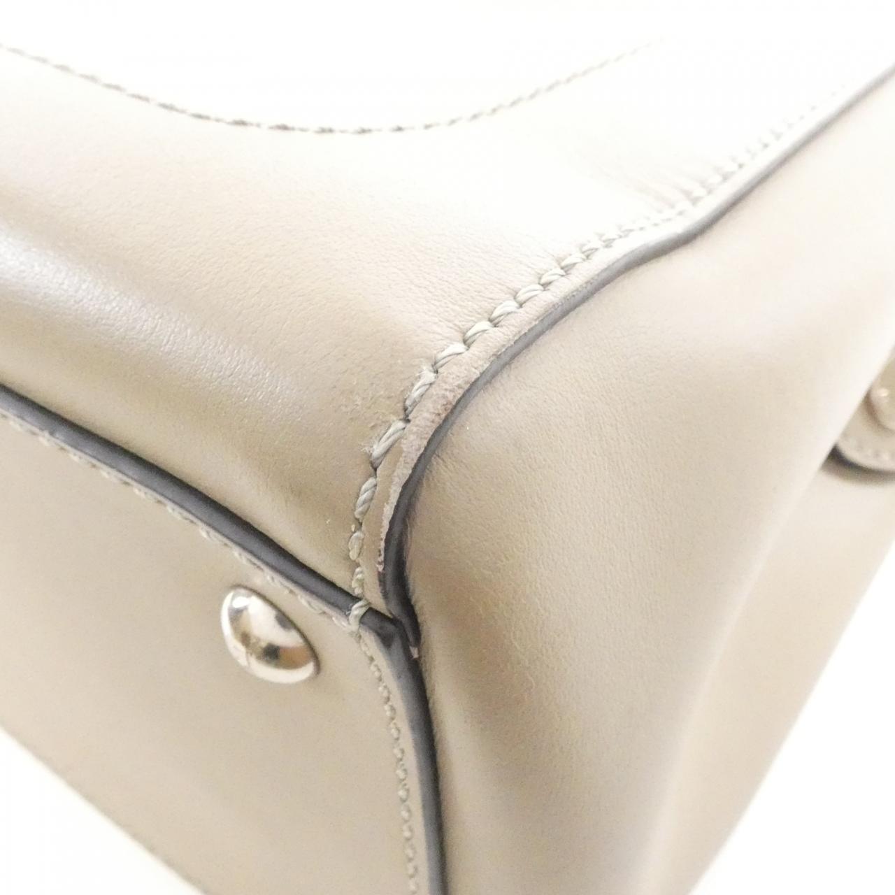 Fendi Dotcom Leather Red Handbag