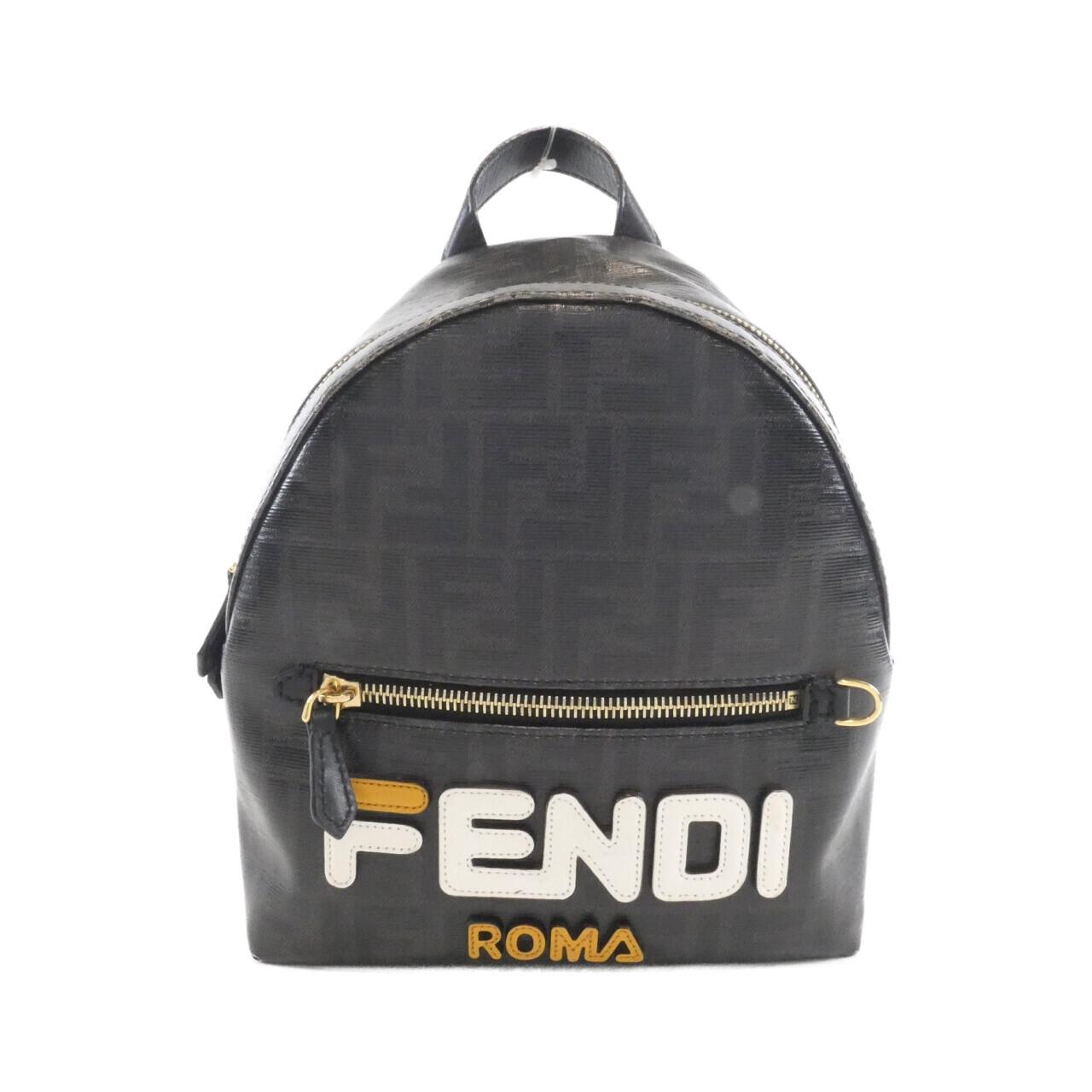 Fendi Luxury Canvas Red Backpack Canvas