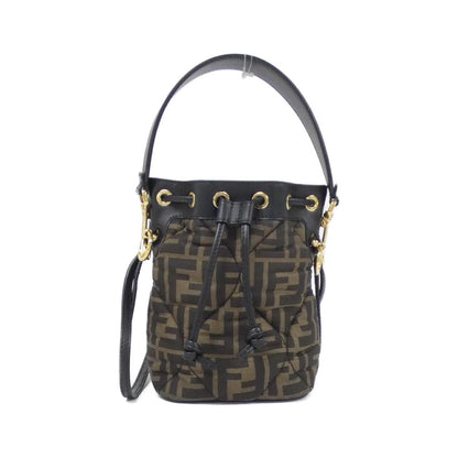 Fendi Mini Mon Tresor Polyester Silk Calf Shoulder Bag