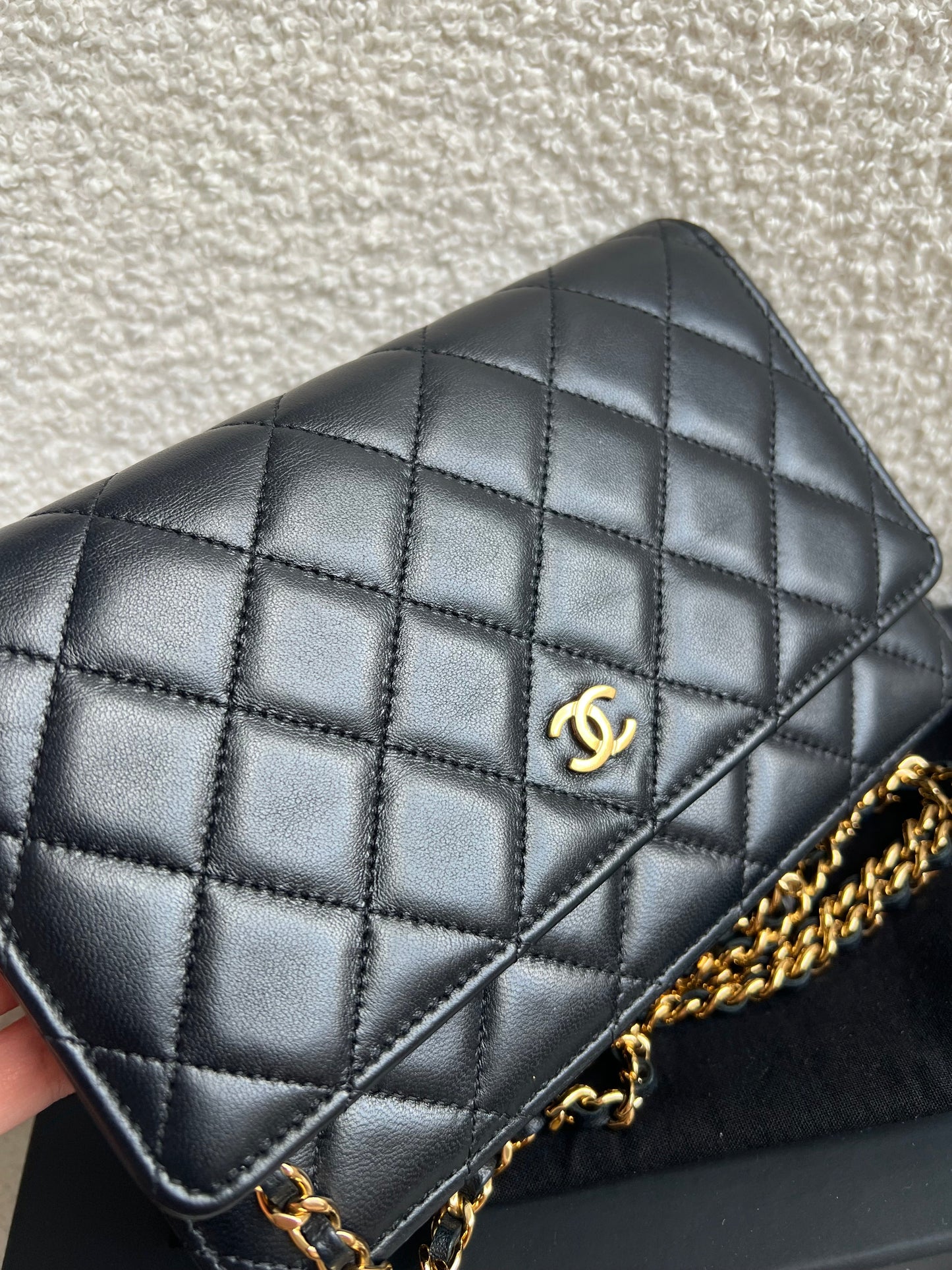 Chanel Wallet on Chain in Black Lambskin Gold Hardware (RRP £2,930)