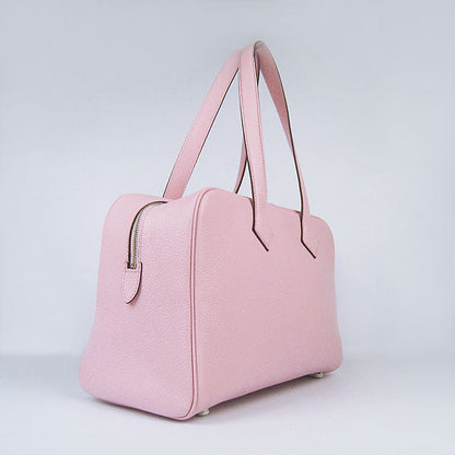 Luxury Hermes Togo Leather Handbag Pink