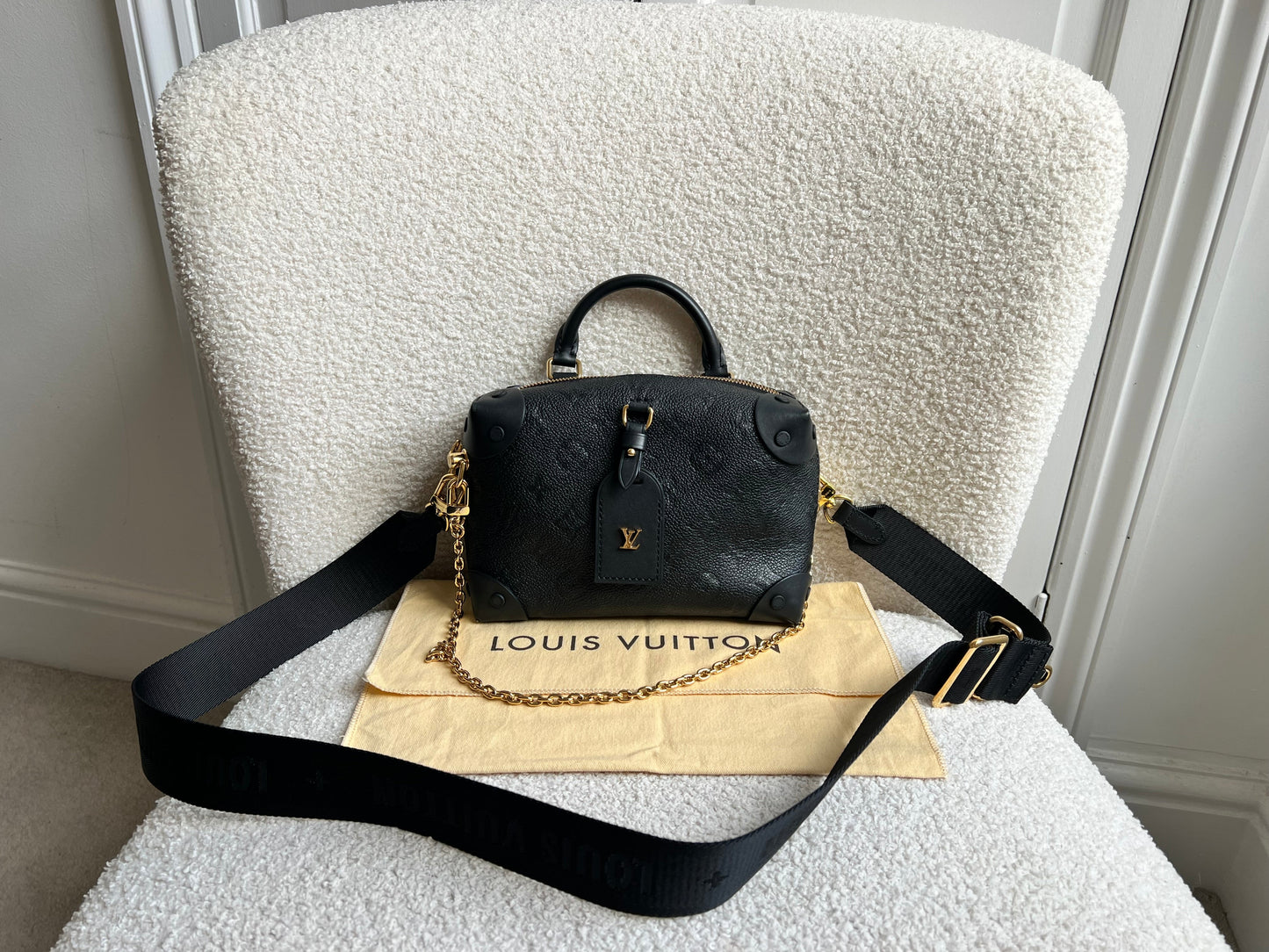 Louis Vuitton Black Empreinte Petite Malle Souple Bag (RRP £2420)