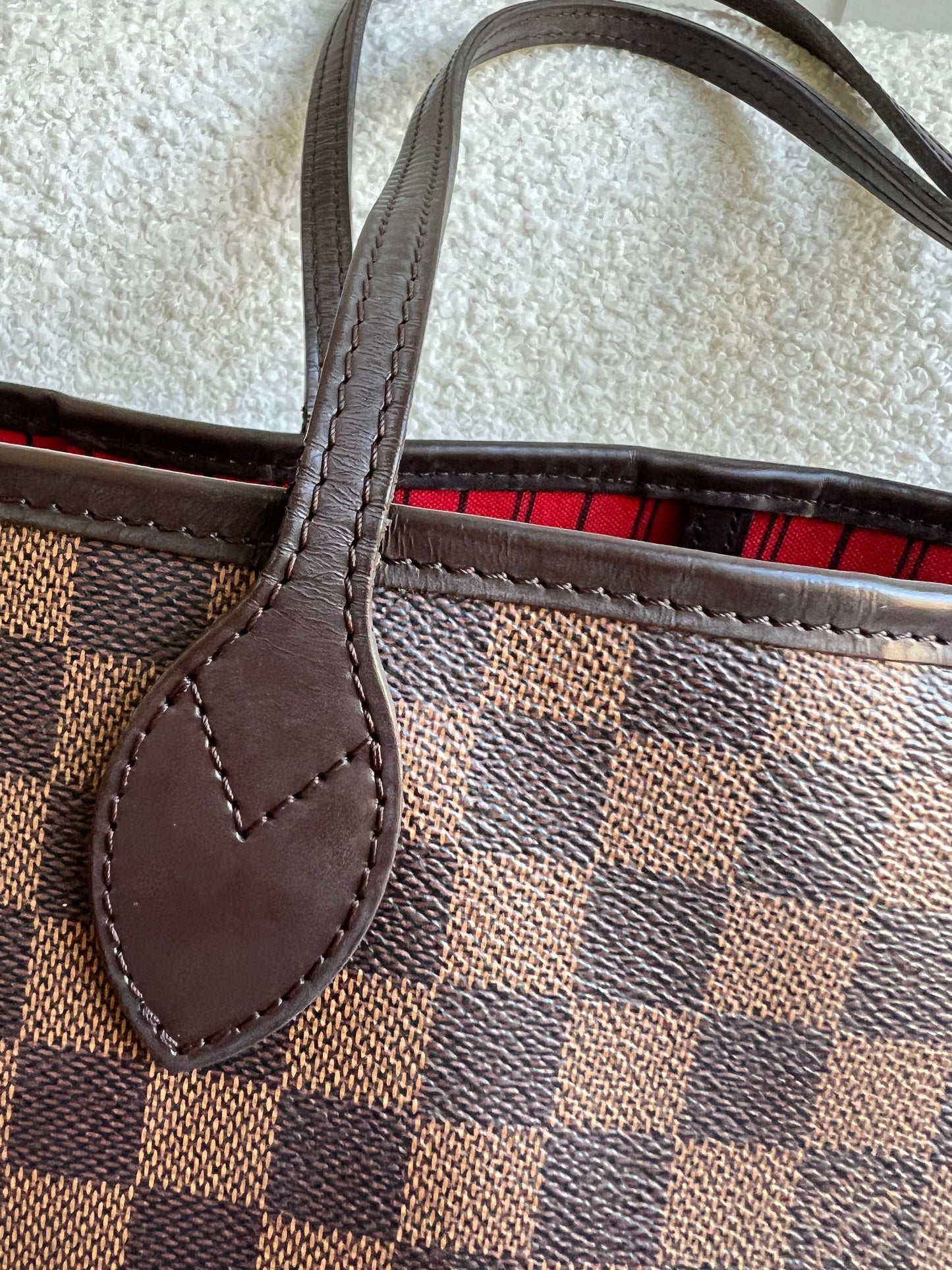 Louis Vuitton Neverfull MM Damier Ebene Cherry Interior (RRP £1,430)