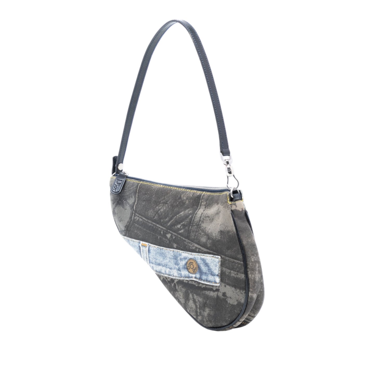 Dior Saddle Canvas Blue Crossbody