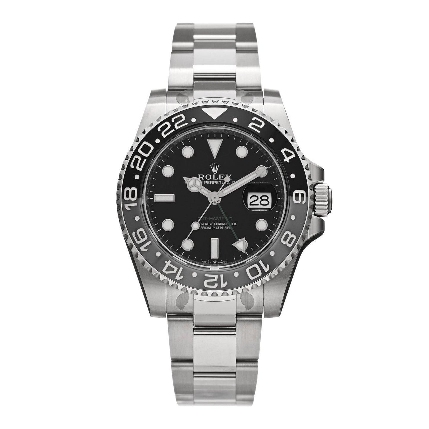 Stainless Steel 40mm Oyster Perpetual Date GMT Master II Bruce Wayne Watch Black 126710GRNR