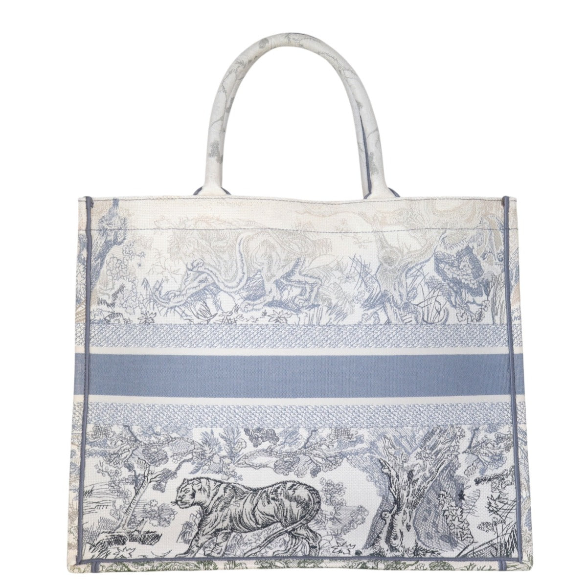 Dior Book Tote Large Toile de Jouy
