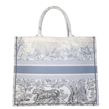 Dior Book Tote Large Toile de Jouy