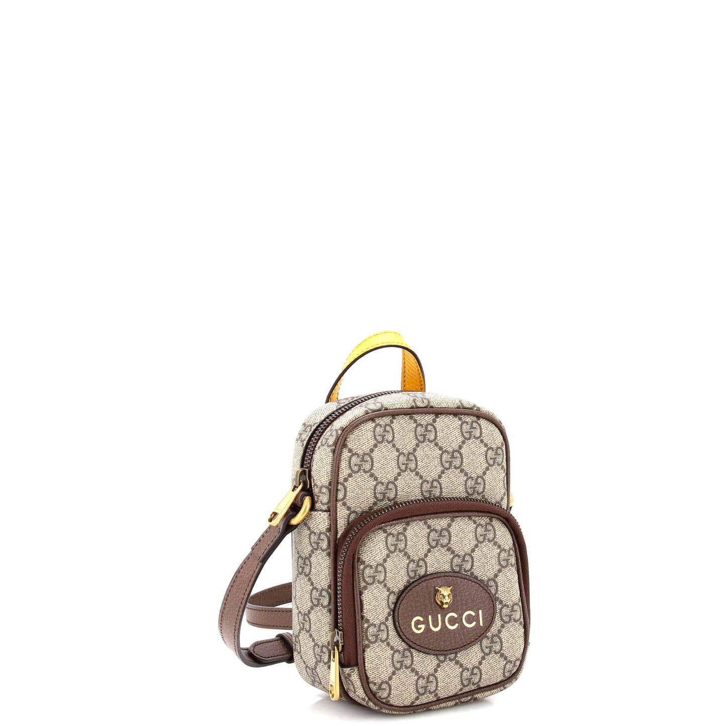 Neo Vintage Top Handle Crossbody Bag GG Coated Canvas Mini