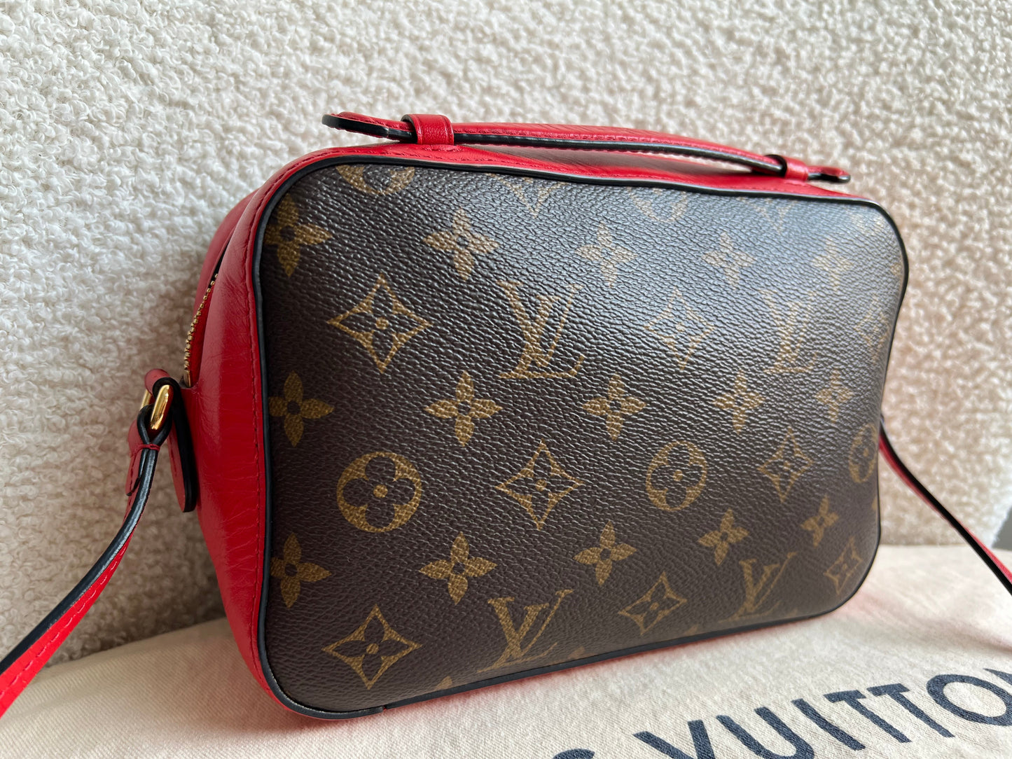 Louis Vuitton Saintonge Monogram Red