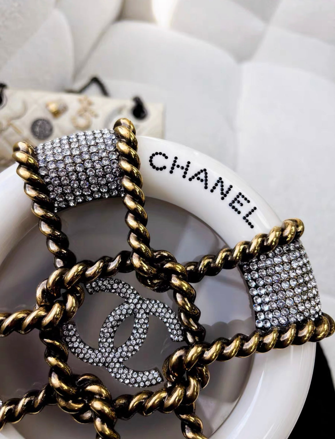 Chanel Luxury Leather Gold Handbag