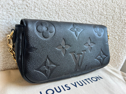 Louis Vuitton Ivy Wallet on Chain Bag Black Empreinte (RRP £1,460)