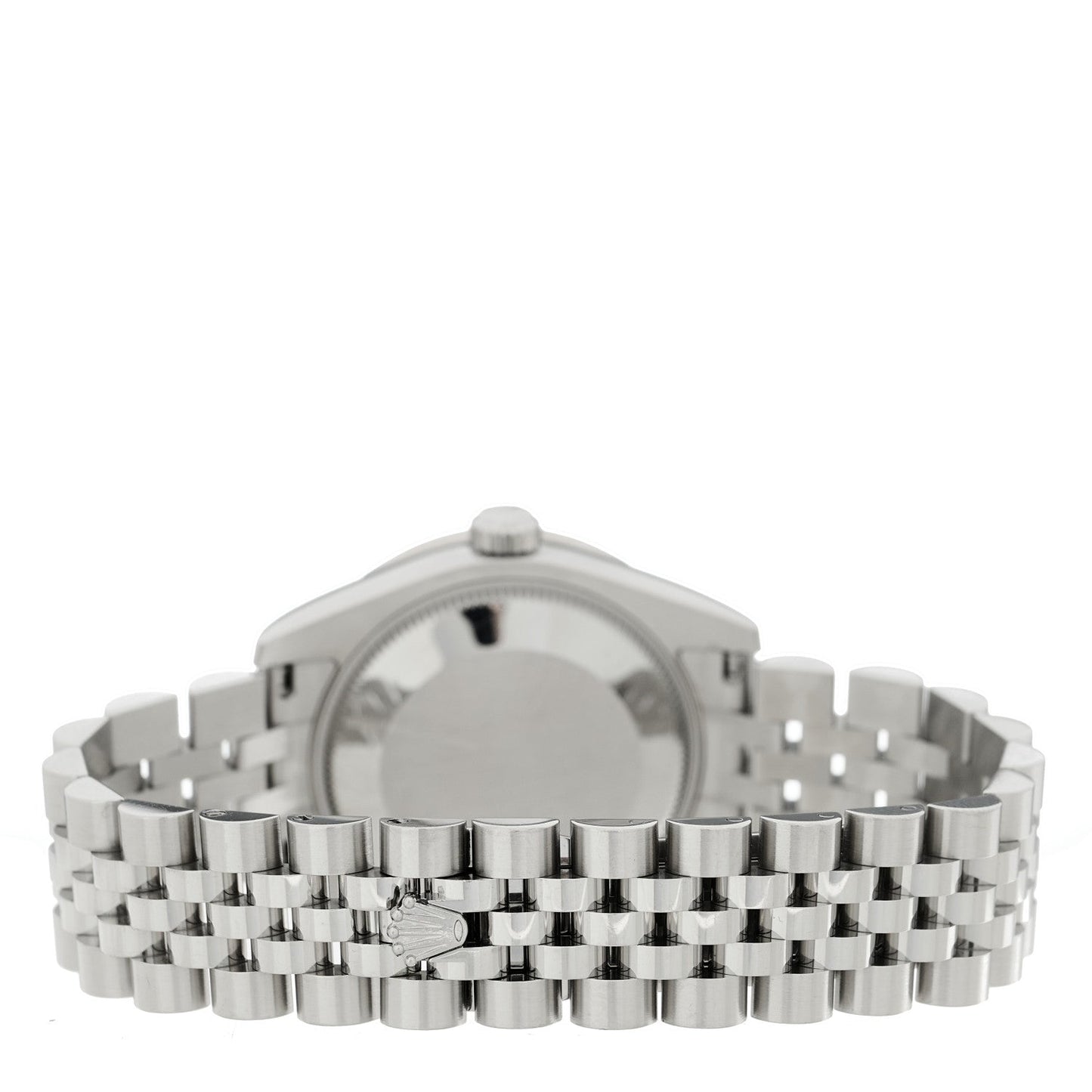 Stainless Steel 18K White Gold Diamond Bezel 31mm Oyster Perpetual Datejust Watch Silver 278384RBR