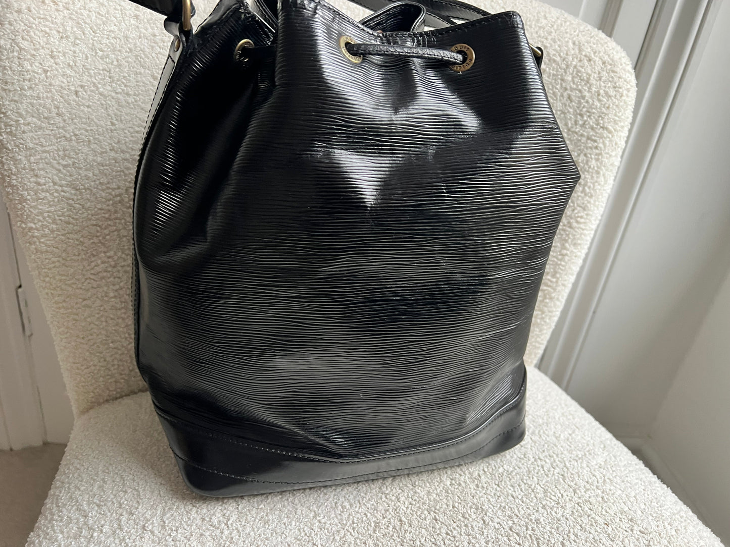 Louis Vuitton Black Epi Noe GM