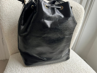 Louis Vuitton Black Epi Noe GM