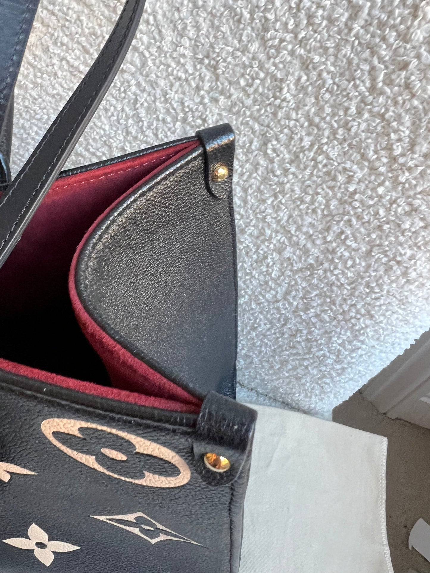 Louis Vuitton On the Go MM Bicolour Empreinte (RRP £2,660)