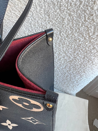Louis Vuitton On the Go MM Bicolour Empreinte (RRP £2,660)
