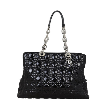 Dior Cannage Shopping Tote Patent