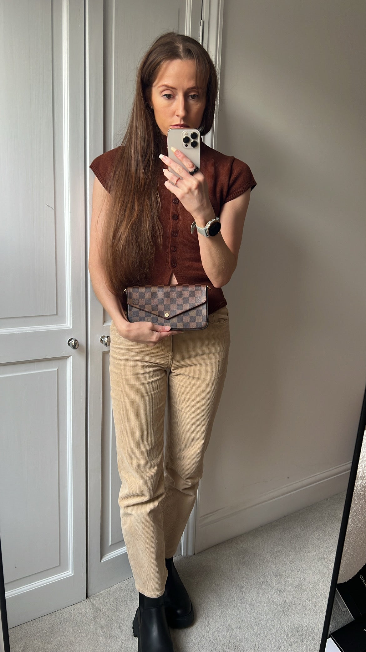 Louis Vuitton Felicie Pochette Damier Ebene (RRP £1110)