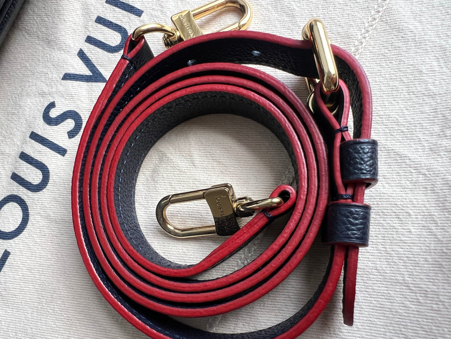 Louis Vuitton Pochette Metis Marine Rouge Empreinte (RRP £2,200)