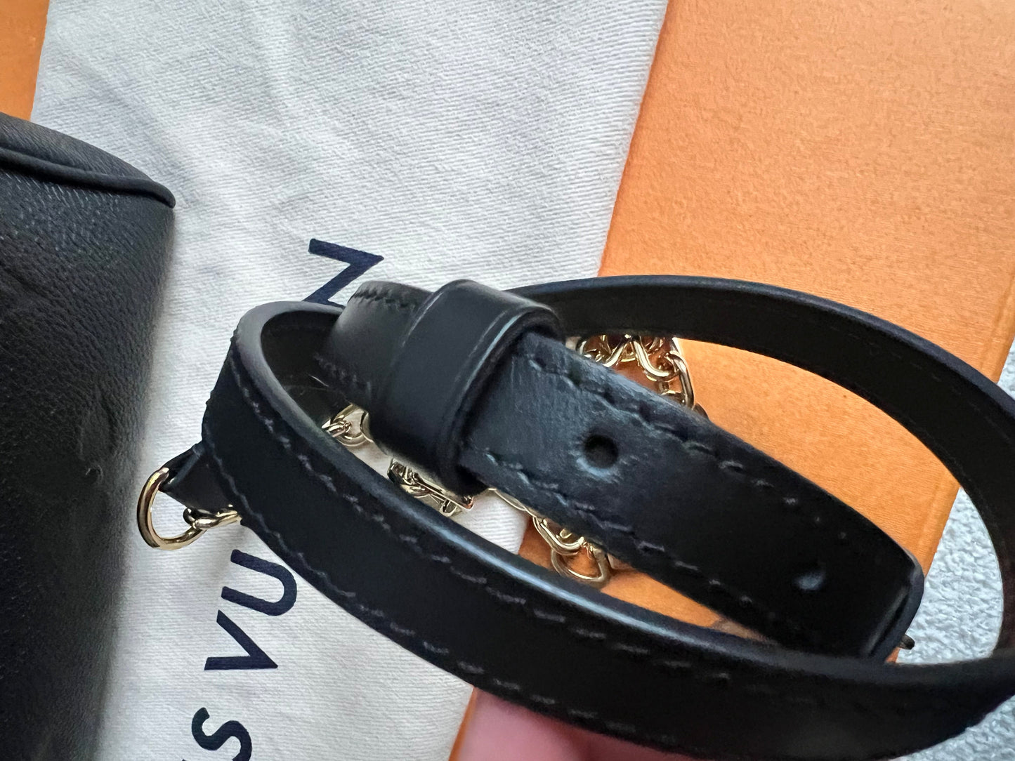 Louis Vuitton Speedy Black Empreinte Bandouliere 20 (RRP £1960)