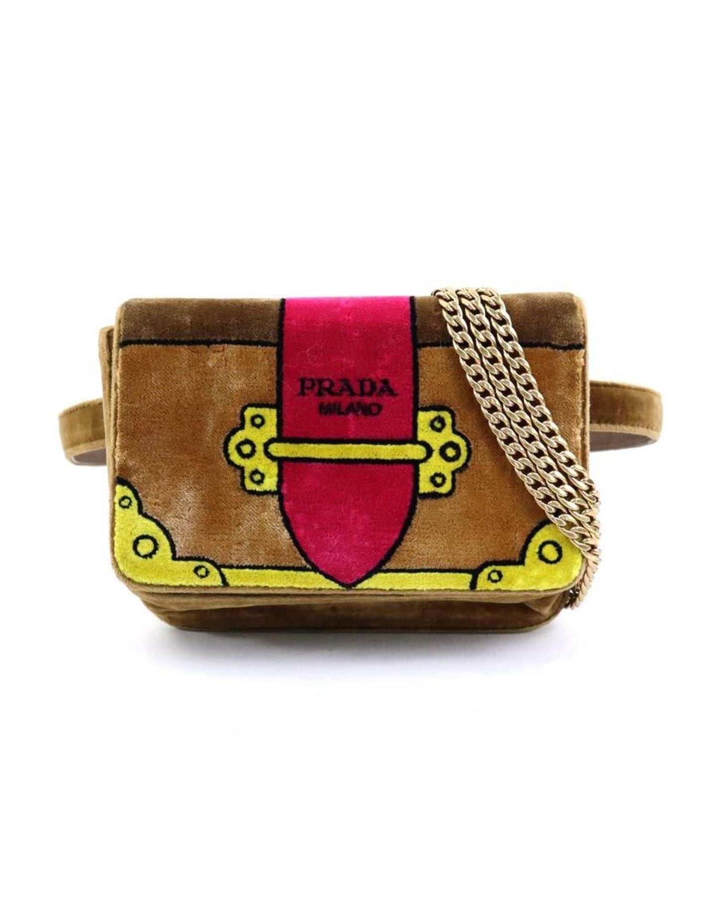 Velvet Chest BagCrossbodyChain Strap