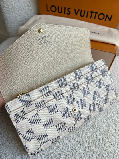 Louis Vuitton Sarah Wallet in Damier Azur (RRP £505)