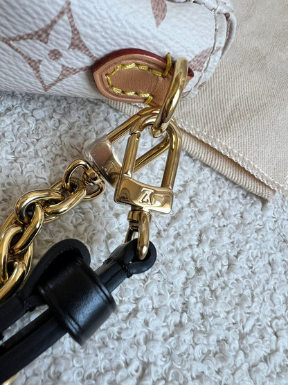 Louis Vuitton Ivy Wallet on Chain Bag Bicolour Monogram Dune Canvas (RRP £1400)