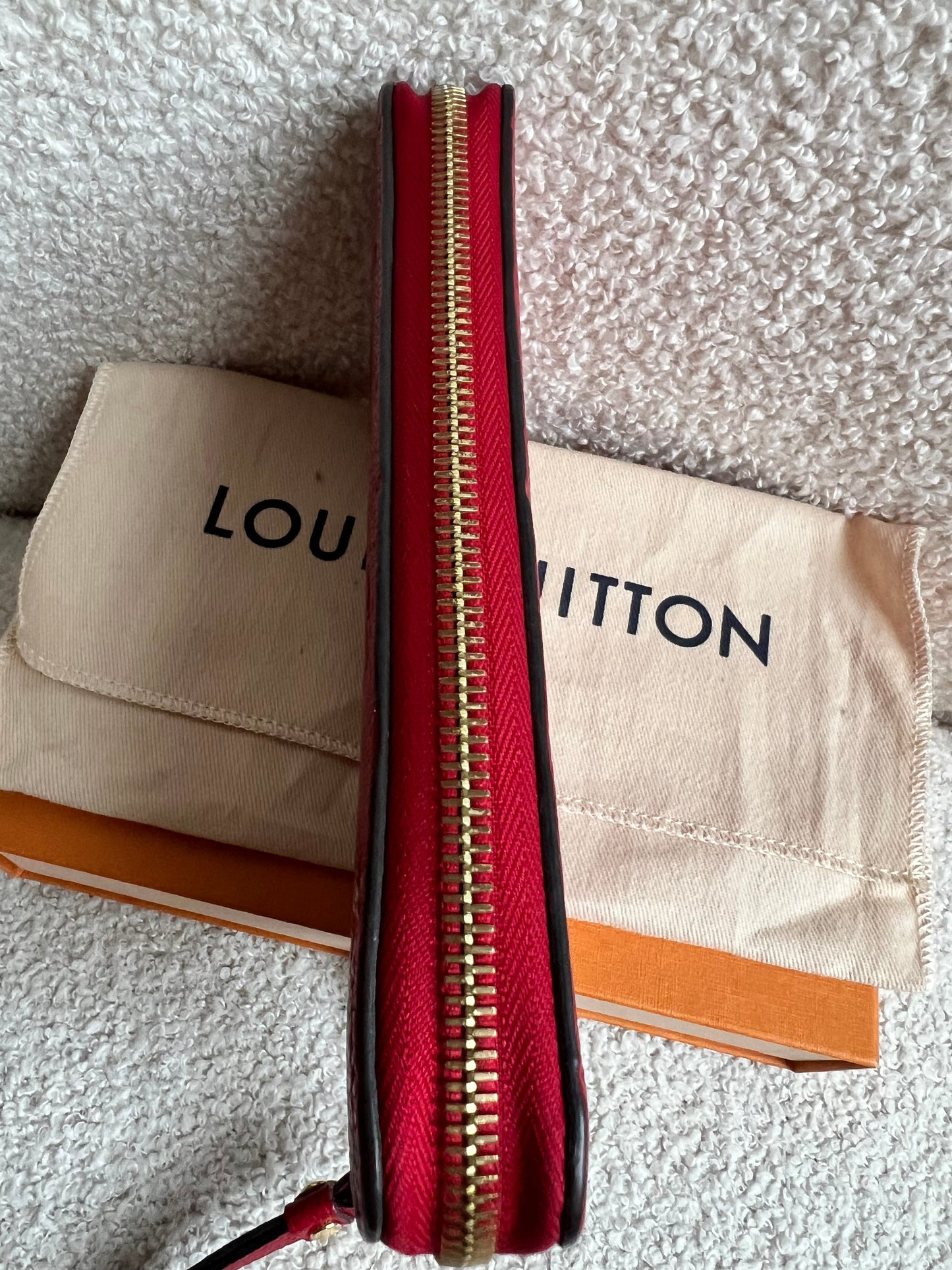 Louis Vuitton Zippy Wallet in Red Empreinte (RRP £740)