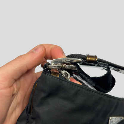 Prada Milano 00’s Nylon & Patent Leather Crossbody Bag