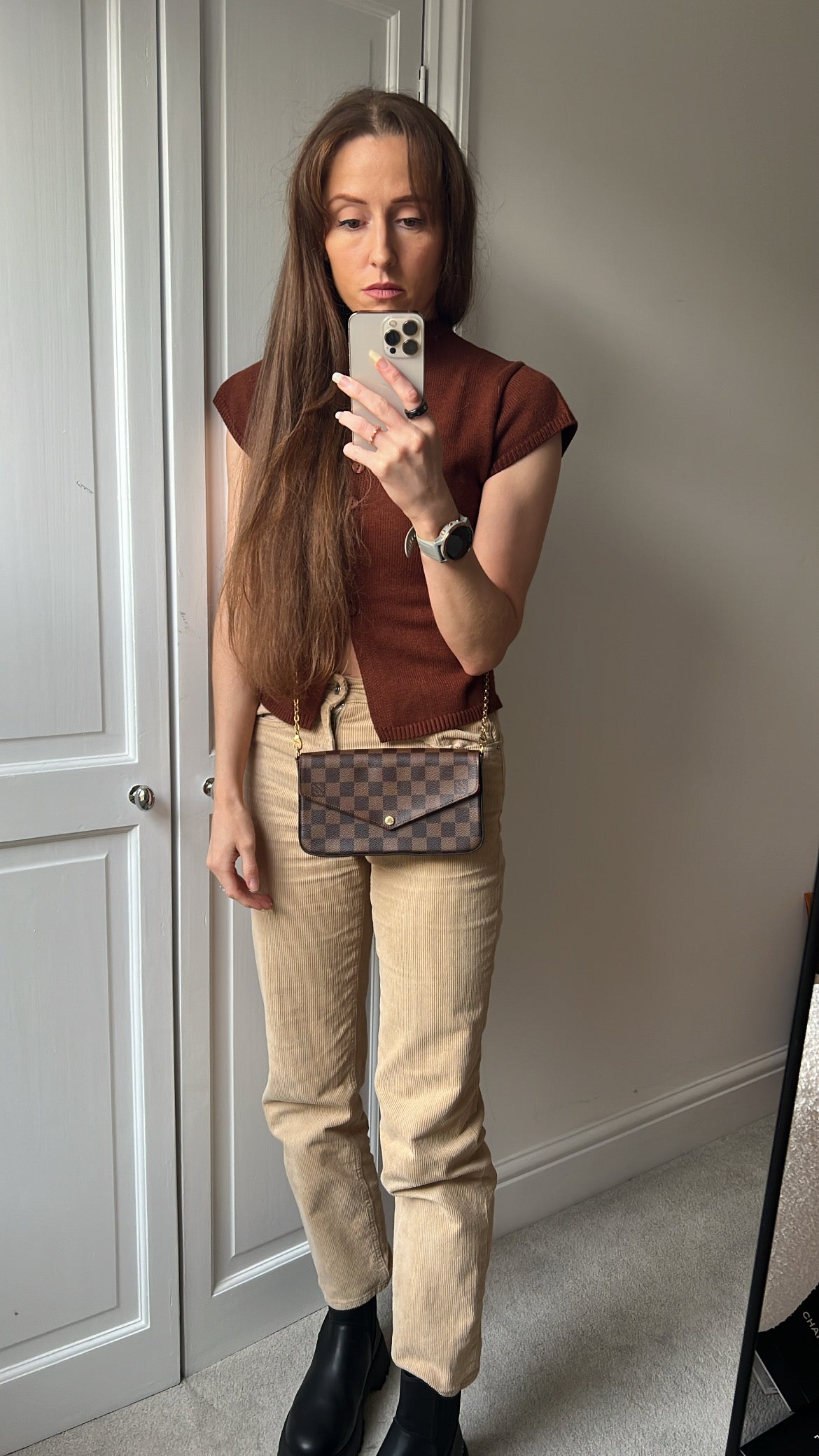 Louis Vuitton Felicie Pochette Damier Ebene (RRP £1110)