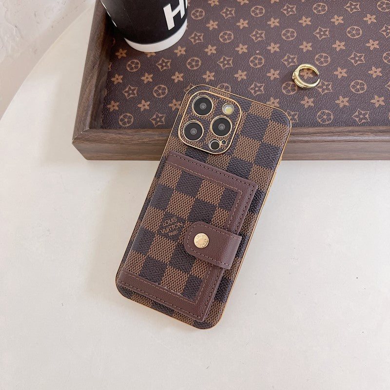 Luxury Classic Color Card Bag iPhone Case