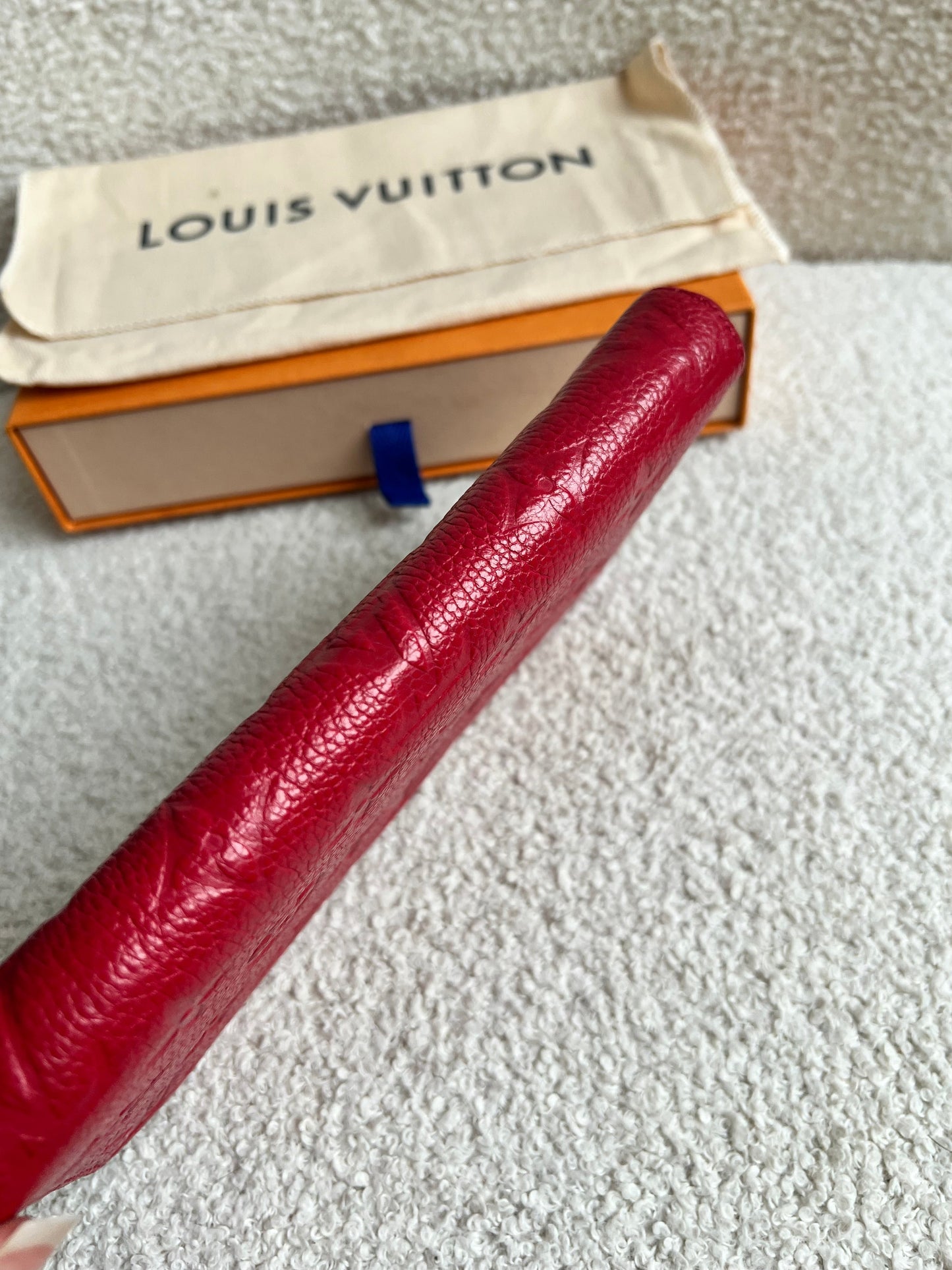 Louis Vuitton Zippy Wallet in Red Empreinte (RRP £740)