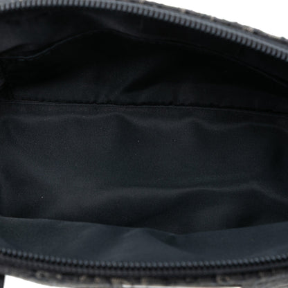 Black Dior Mini Diorissimo Trotter Canvas Street Chic Handbag
