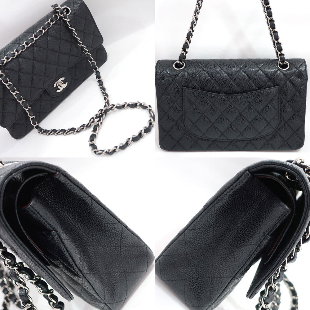 Chanel Flap Caviar Chain Shoulder Bag