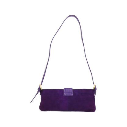 Fendi Luxury Suede Red Shoulder Bag