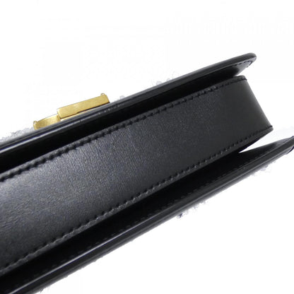 Saint Laurent Solferino Tweed Leather Shoulder Bag