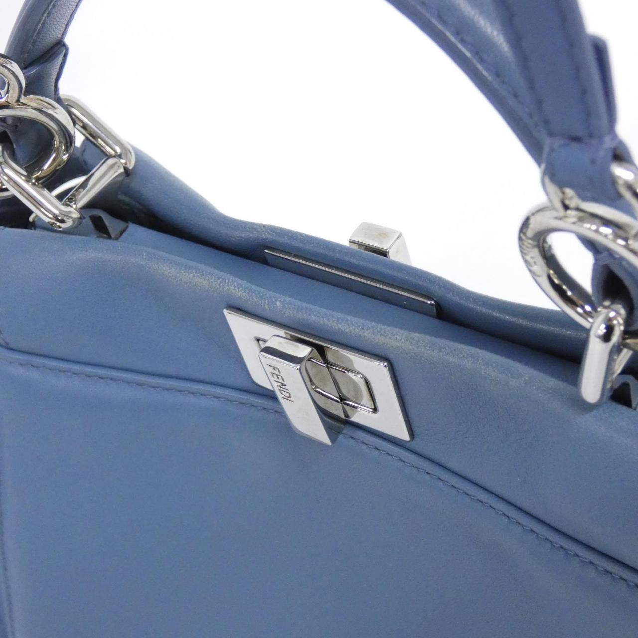 Fendi Peekaboo Leather Red Handbag Style 17