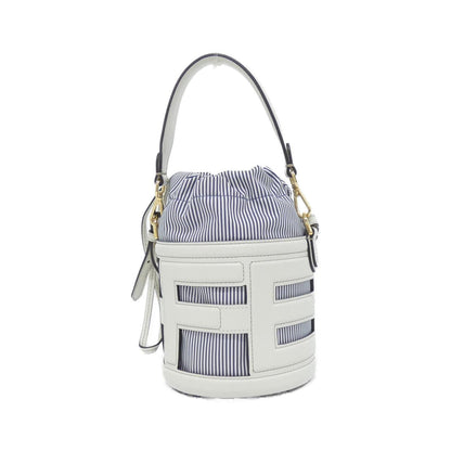 Fendi Step Out Small Canvas Leather Bag