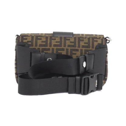 Fendi Baguette Canvas Red Shoulder Bag Style 55