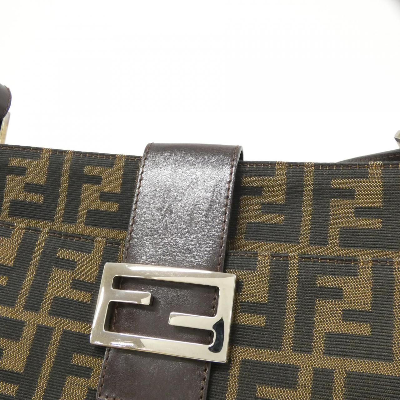 Fendi Fila Collaboration Zucca Coated Canvas 2Way Bag