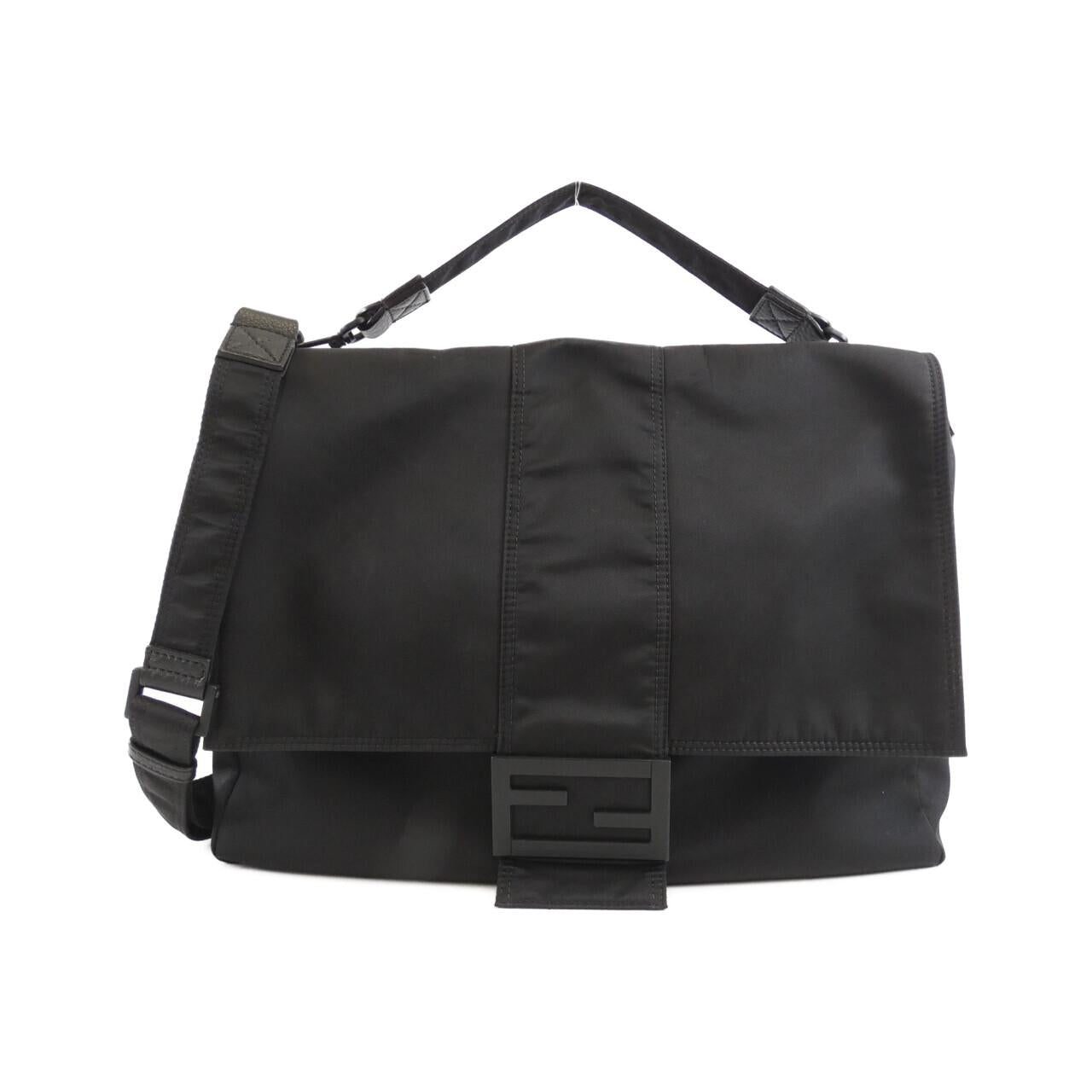 Fendi Baguette Messenger Large Nylon Shoulder Bag