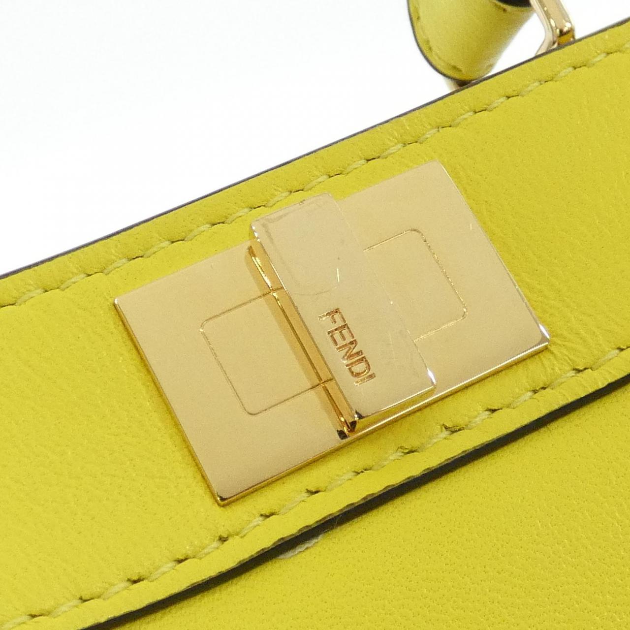 Fendi Nano Peekaboo Calfskin Bag