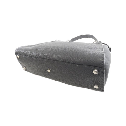 Fendi Peekaboo Leather Red Handbag Style 23