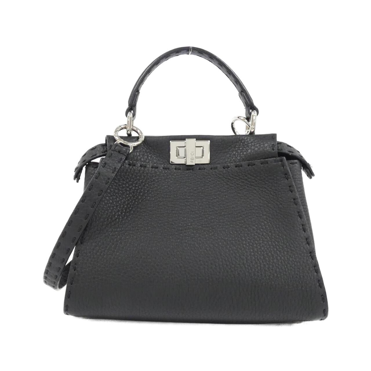 Fendi Peekaboo Leather Red Handbag Style 19