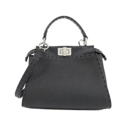 Fendi Peekaboo Leather Red Handbag Style 19